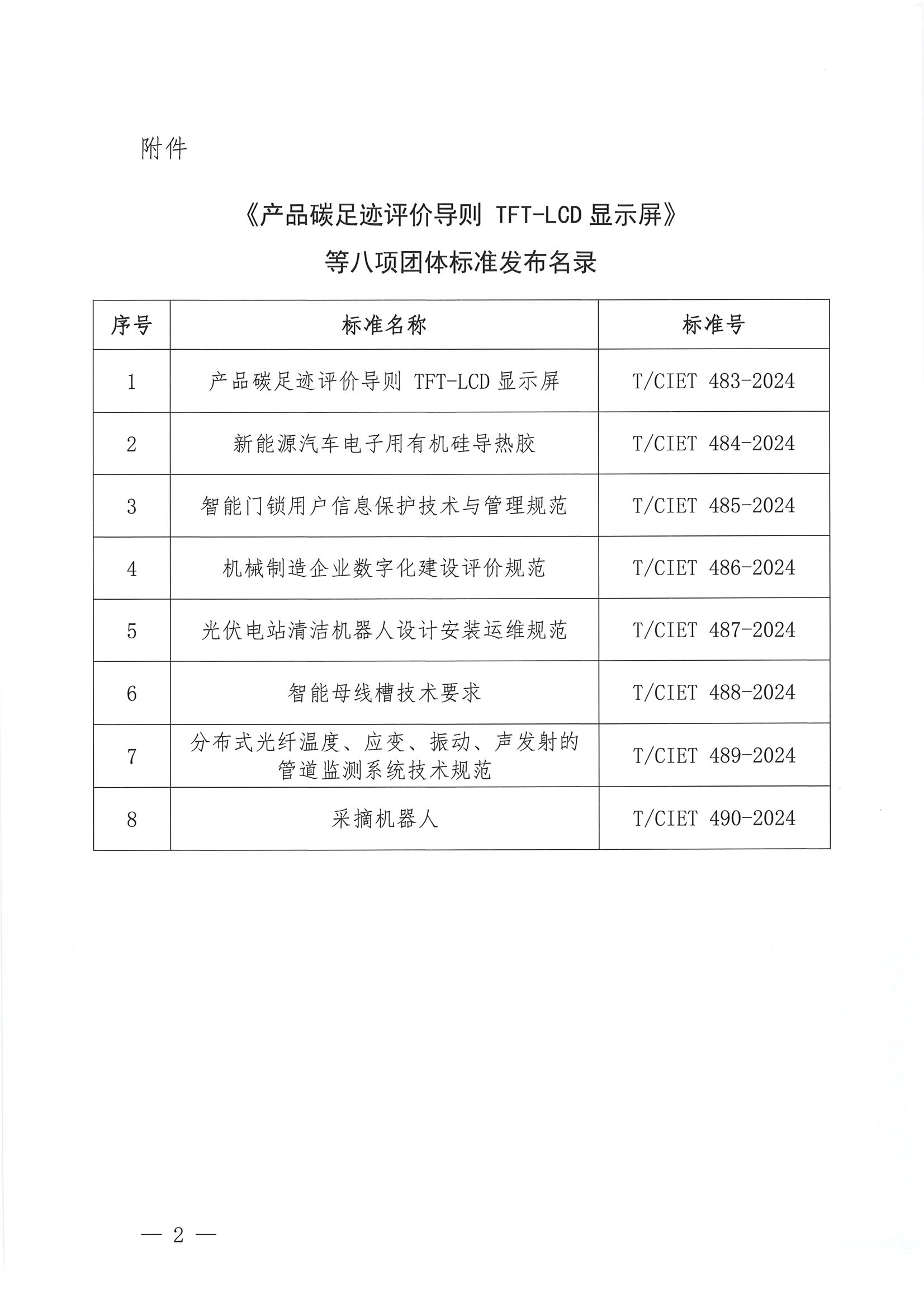 关于发布《产品碳足迹评价导则  TFT-LCD显示屏》等八项团体标准的公告_01.png